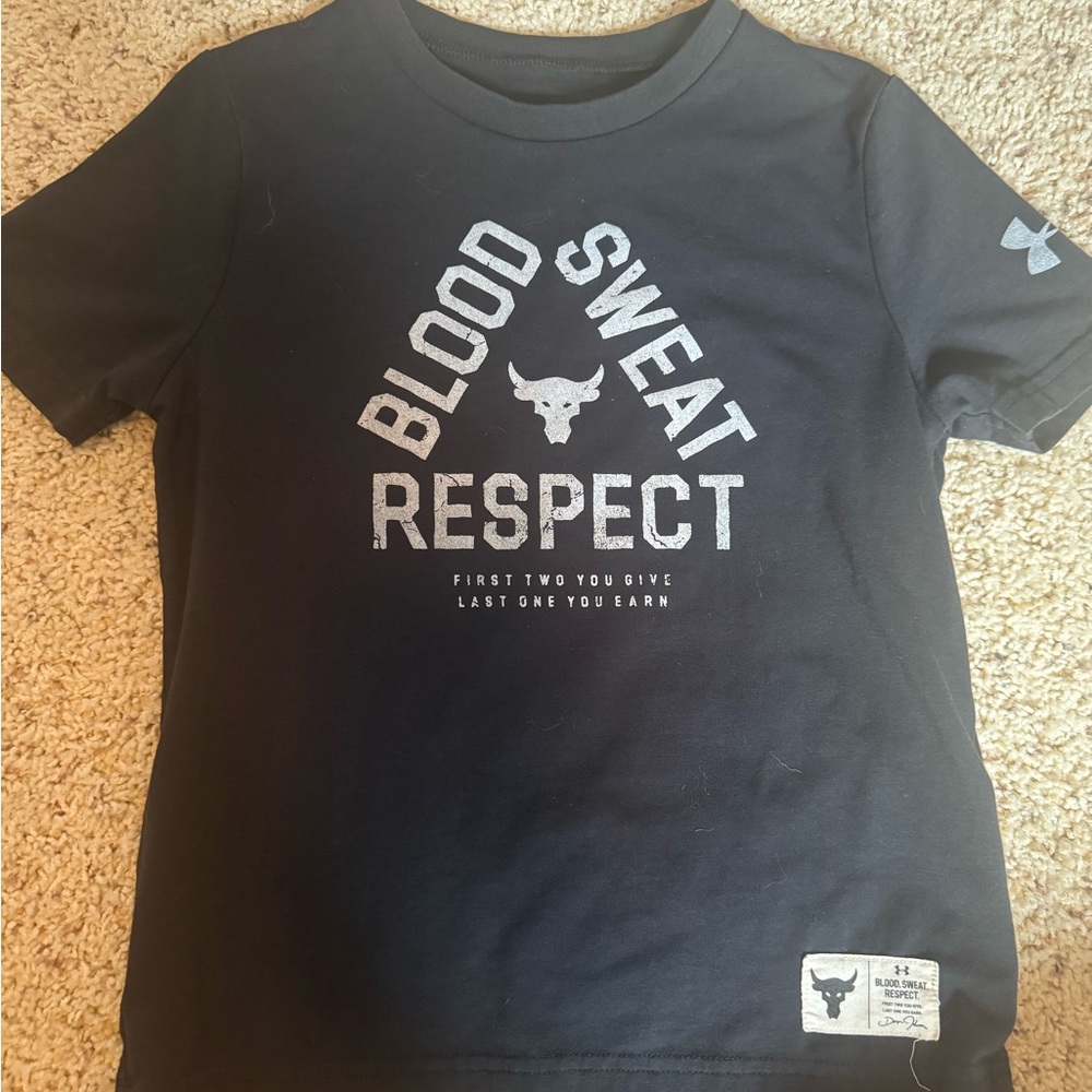 Under Armour Kids Navy Motivational Tee